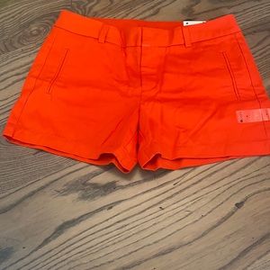 STYLUS NWT sz 6 flat front cute casual shorts in fun summer red poinciana color!